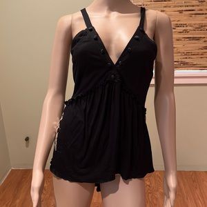 Buddha St. Punk Cross Back Graphic High-low Tank Buddha Saint Punk Brand Size 3